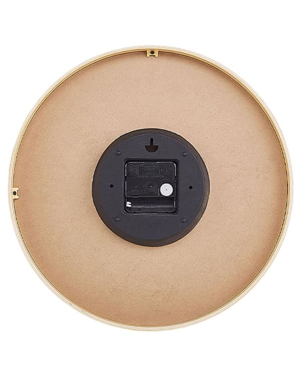 Väggklocka Grå Järn Vintage Design Granit Effekt Rund 31 cm