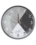Miniatyrbillede 1 af 5: Vægur Grå Sort Metal ø 33 cm Dekorativt Rundt Mønstret Køkkenur i Industriel Design Skandinavisk Stueur til Soveværelse Børneværelse Tilbehør