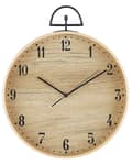 Miniatyrbild 1 av 5: Väggklocka MDF Ljust Trä Vintage Design Träeffekt Rund 40 cm