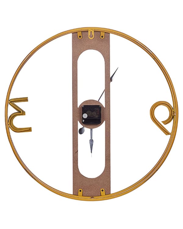 Väggklocka Brun MDF-Trä 50 cm Träeffekt Rustika Rum Sovrum Vardagsrum