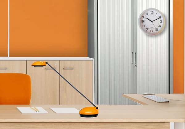 Väggur UNILUX Attraction 22cm grå