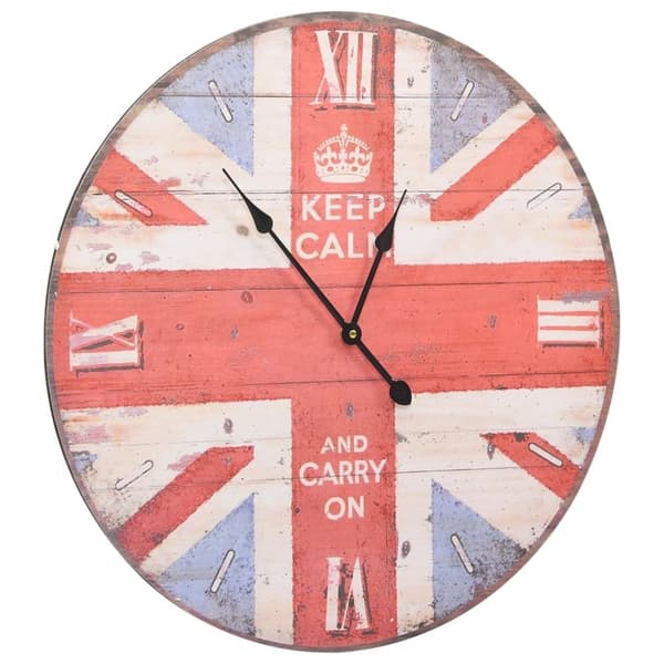 vidaXL Veggklokke vintage UK 60 cm