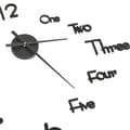 Miniatyrbillede 4 af 5: vidaXL 325153  3D Wall Clock Modern Design Black 100 cm XXL