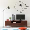 Miniatyrbillede 1 af 5: vidaXL 325153  3D Wall Clock Modern Design Black 100 cm XXL