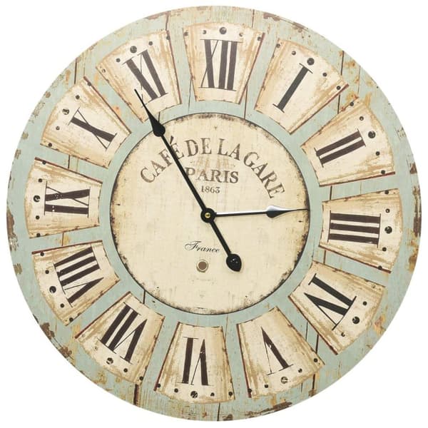 vidaXL vægur 60 cm MDF flerfarvet
