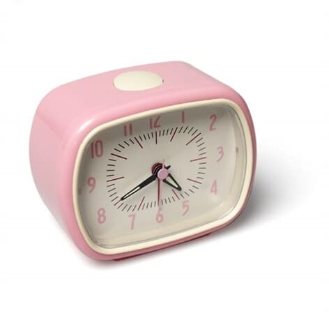 Väckarklocka Retro Rosa
