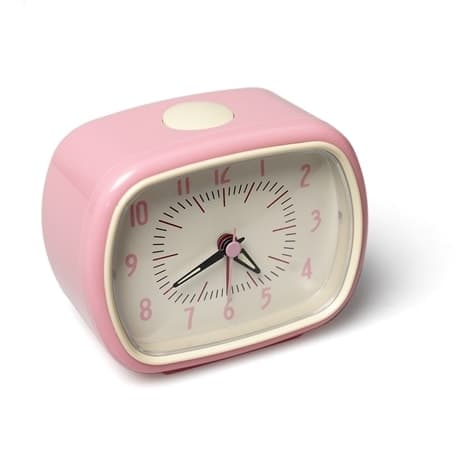Väckarklocka Retro Rosa