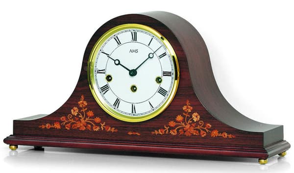 Table Clock AMS 2188/1, Mechanical, Brown, Analogue, Classic