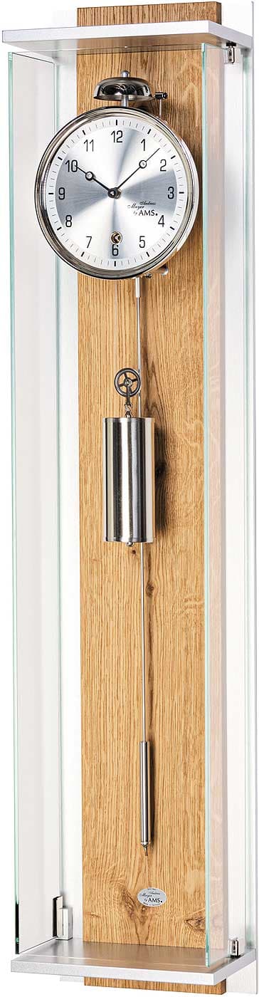 Wall Clock AMS 2723, Mechanical, Transparent, Analogue, Modern