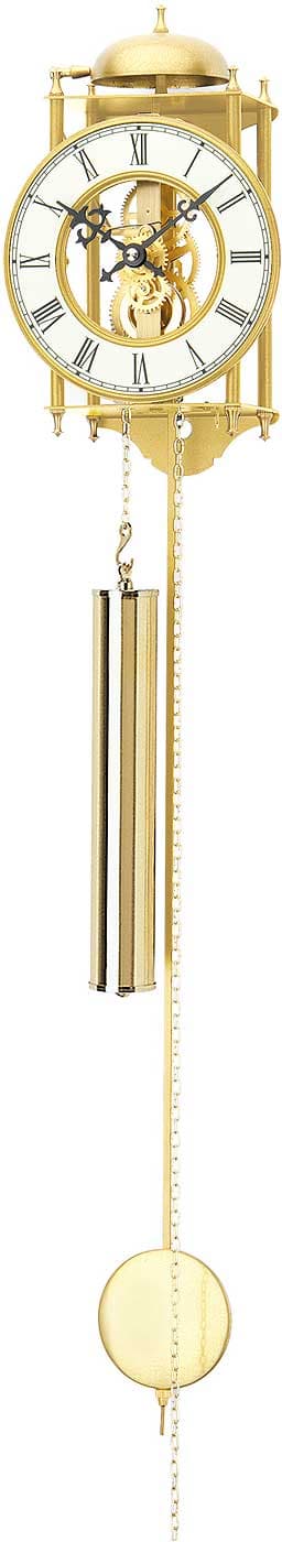 Wall Clock AMS 303, Mechanical, White, Analogue, Classic