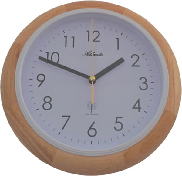 Wall Clock Atlanta 4323/30, Quartz, White, Analogue, Modern