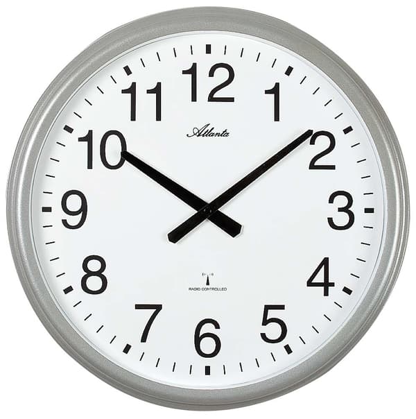 Wall Clock Atlanta 4449, Quartz, White, Analogue, Modern