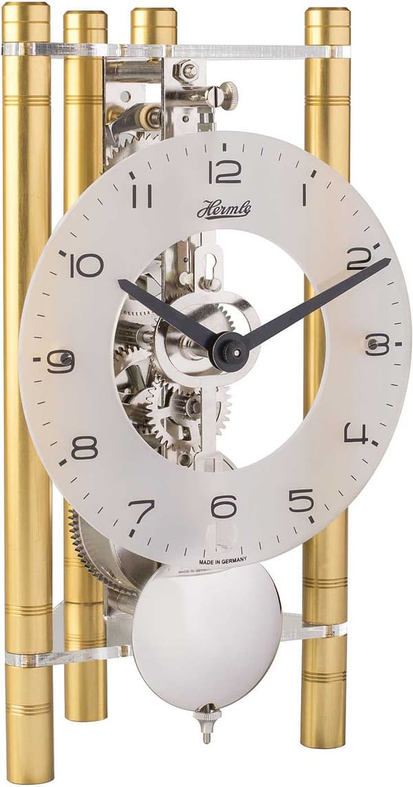 Table Clock Hermle 23025-500721, Mechanical, Transparent, Analogue, Classic