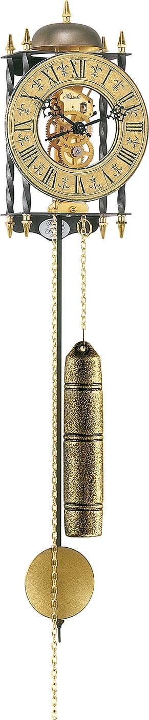 Wall Clock Hermle 70504-000701, Mechanical, Gold, Analogue, Classic