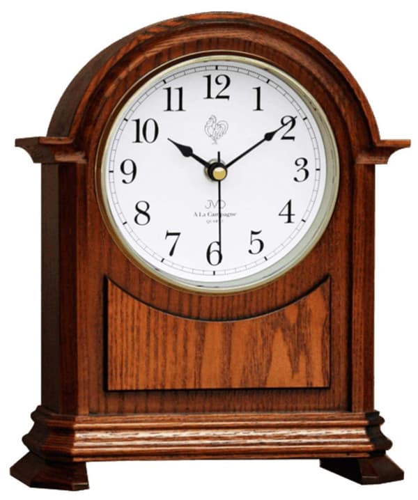 Table Clock JVD HS12.1, Quartz, White, Analogue, Classic
