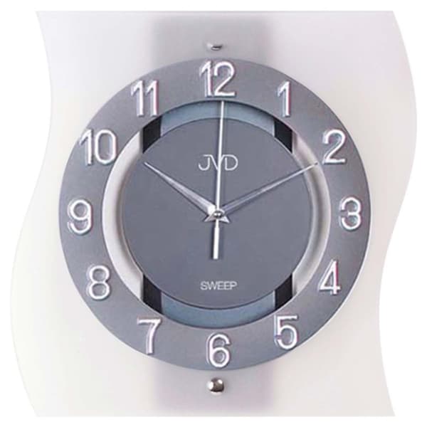 Wall Clock JVD NS2533.2, Quartz, Grey, Analogue, Modern