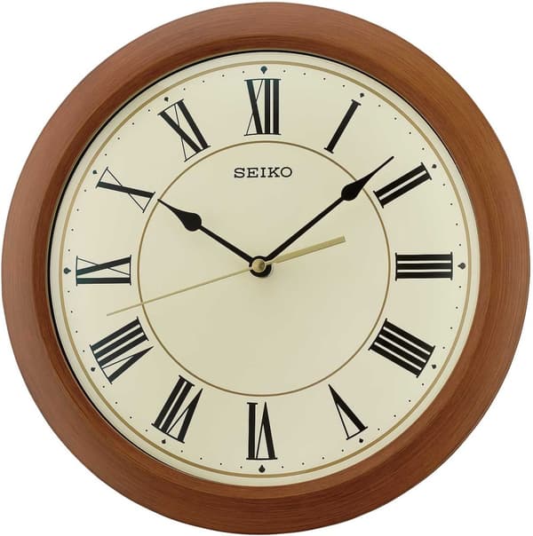 Wall Clock Seiko QXA713T, Quartz, Cream, Analogue, Classic