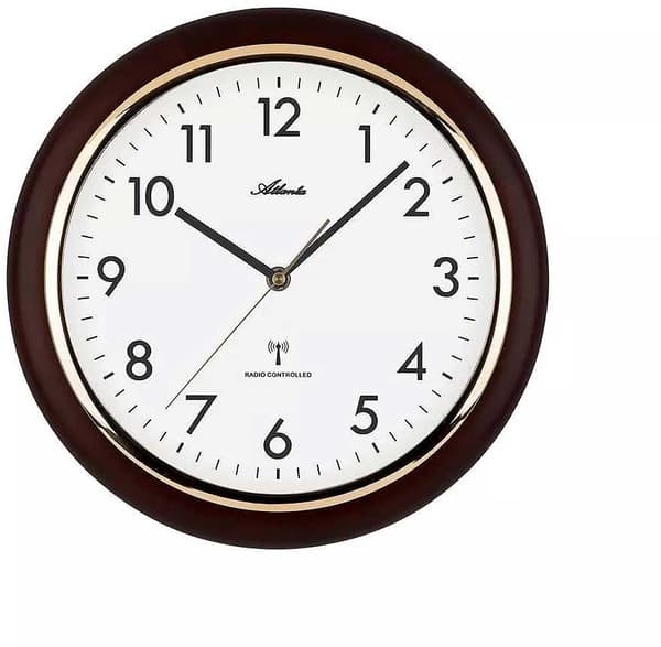 Wall Clock Atlanta 4536/20, Quartz, White, Analogue, Modern