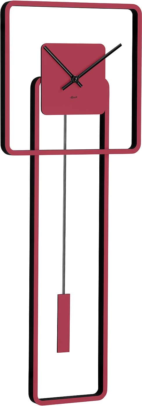 Wall Clock Hermle 61022-362200, Quartz, Red, Analogue, Modern