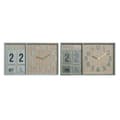 Miniatyrbilde 1 av 2: Veggklokke DKD Home Decor Grønn Tre polypropylen Plast Tre MDF Tropisk 40 x 5 x 24 cm (2 enheter)