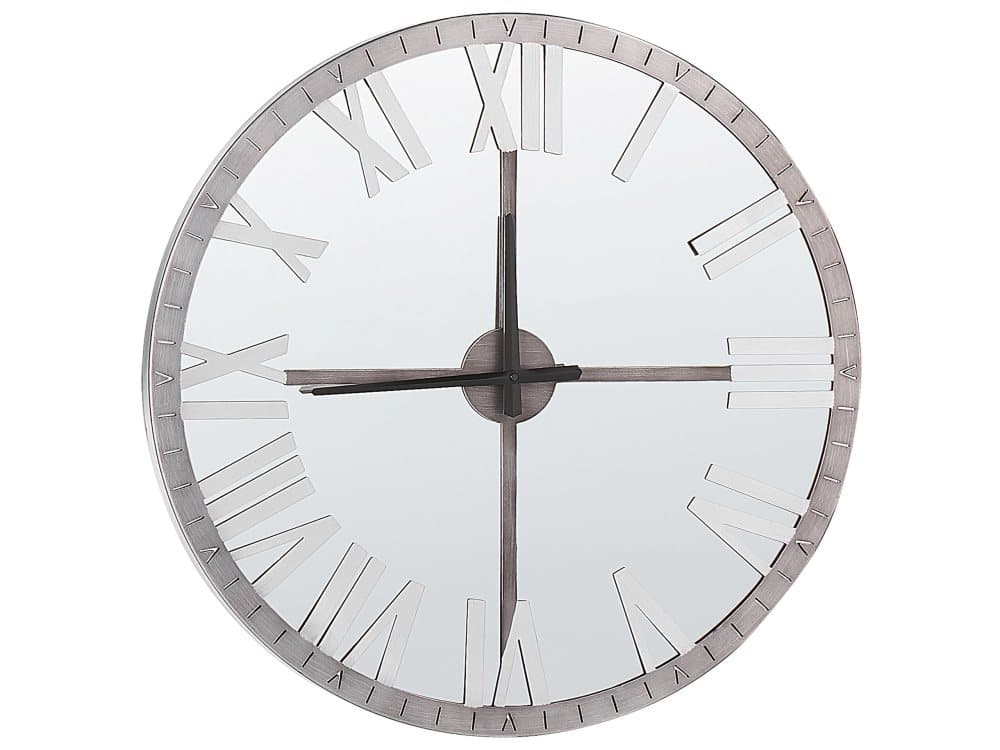 Spegelväggklocka ø 60 cm Silverfärgad COMPORTA