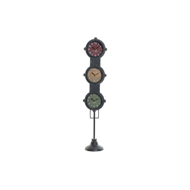 Klocka DKD Home Decor Glas Järn (18 x 14.5 x 88 cm)