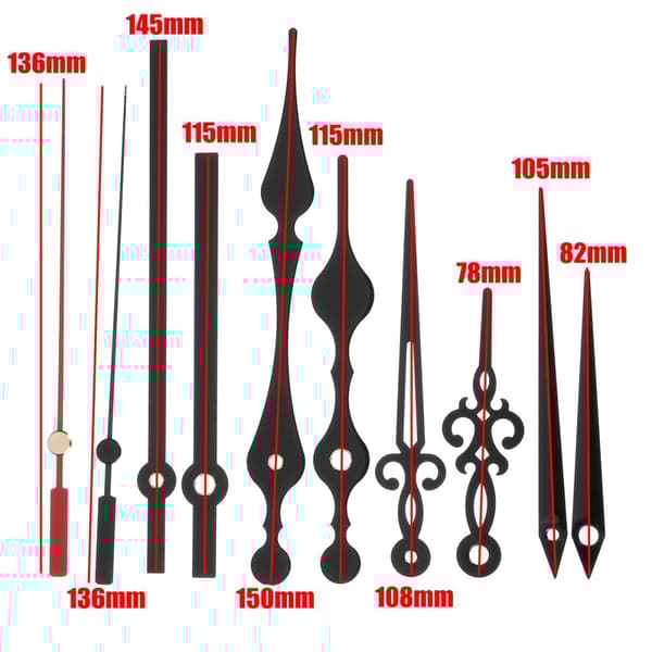 4 Typ Hand DIY tyst kvarts väggklocka rörelse mekanism kit del W / krok