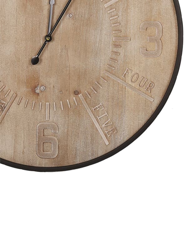 Vægur guld jern romertal Ø 61 cm moderne design