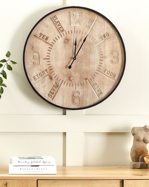 Vægur guld jern romertal Ø 61 cm moderne design
