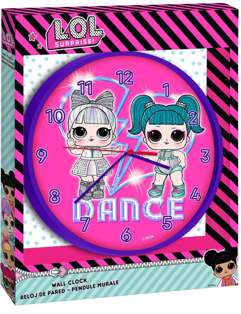 Lol surprise barnklocka väggklocka klocka rund