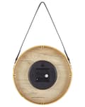 Miniatyrbilde 4 av 5: Veggklokke Brun MDF Kunstskinn ø 26 cm Vintage Retro