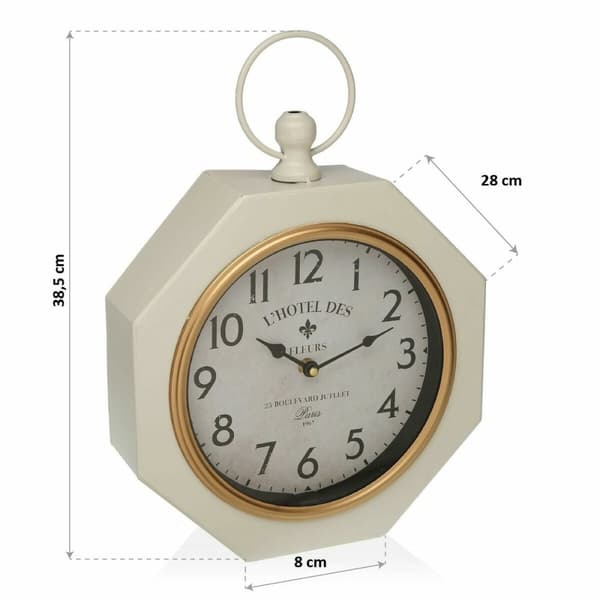 Väggklocka Versa W Metall (28 x 8 x 40 cm)