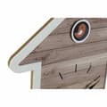 Miniatyrbild 3 av 3: Väggklocka DKD Home Decor 32 x 5 x 56 cm Naturell Vit Plast Hus Trä MDF (2 antal)