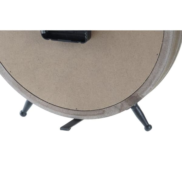 Asztali óra DKD Home Decor Naturell MDF Vit Järn (24 x 5 x 30 cm)