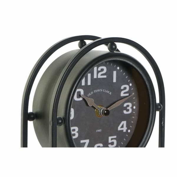 Stalinis laikrodis DKD Home Decor Kristalli Musta Rauta (16.5 x 7 x 25 cm)