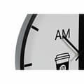 Miniatyrbild 3 av 3: Väggklocka DKD Home Decor Vit Svart Metall Modern 60 x 4 x 60 cm (2 antal)