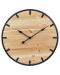 Miniatyrbild 1 av 5: Väggklocka Ljus Granved Metall 60 cm Rund Modern Design