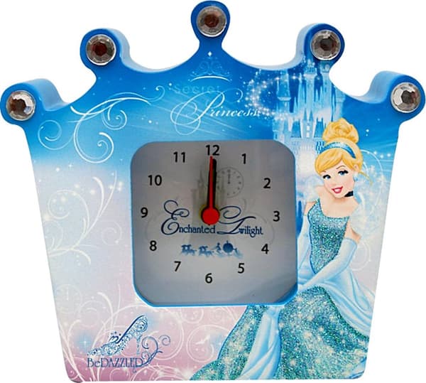 Askepot vækkeur i træ alarm ur cinderella disney