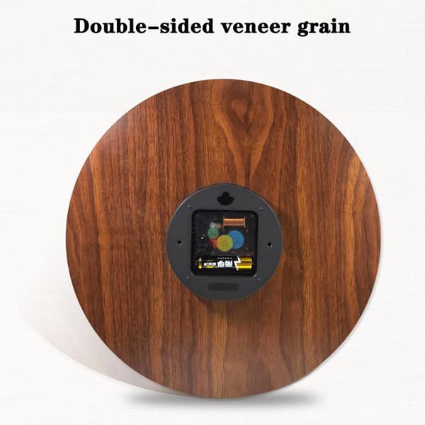 12 tum/30 cm diameter, självlysande väggklocka i trä, tyst moderiktig väggklocka, dekorativ väggklocka
