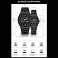 Miniatyrbillede 7 af 8: Armbåndsur Herre WLISTH Fashion Analog Quartz Ur Lysende