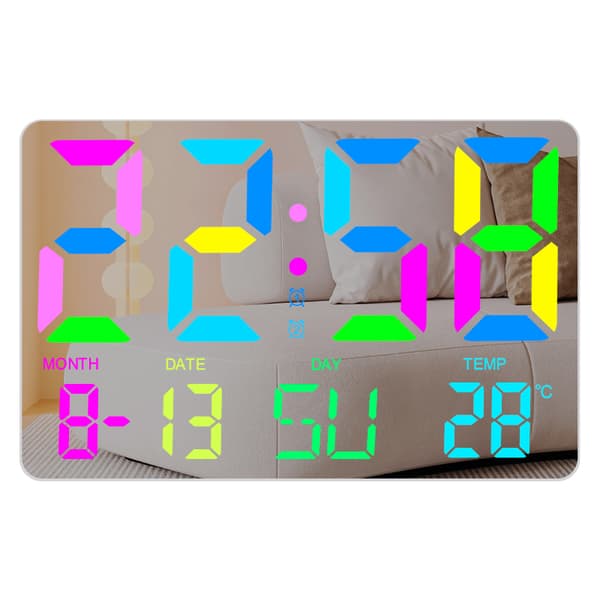 INF Digitalt ur med RGB LED display