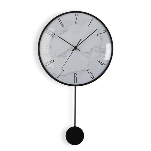 Väggklocka Versa Pendyl Metall Glas Trä MDF 4,5 x 56 x 29 cm