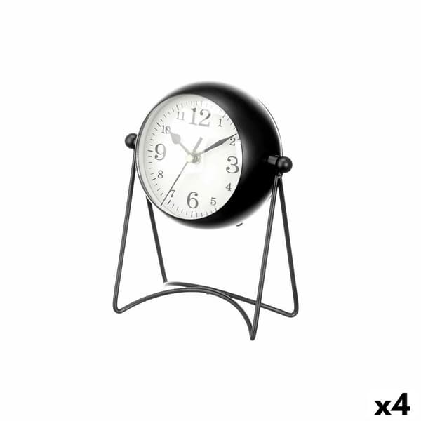 Asztali óra Svart Metall 15,5 x 20 x 11 cm (4 antal)