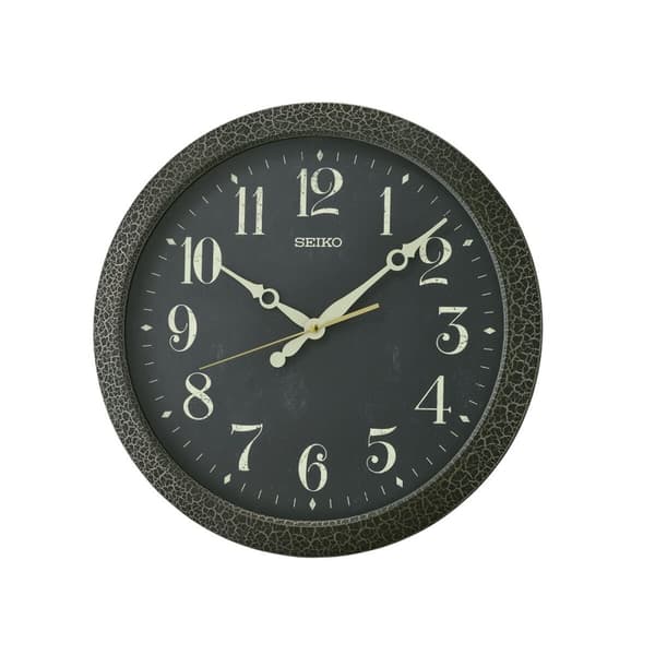 Väggklocka Seiko QXA815K Svart Plast