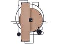 Miniatyrbilde 4 av 5: Veggklokke Flerfarget MDF-ramme 60 x 70 cm Malt finish Uregelmessig form Klassisk design Hjemmetilbehør Dekor Stue Soverom