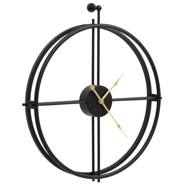 vægur 52 cm jern sort