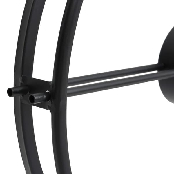 vægur 52 cm jern sort