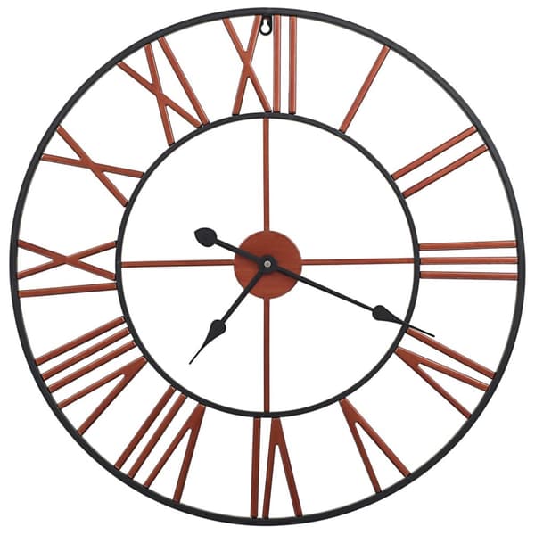 vægur 58 cm metal rød