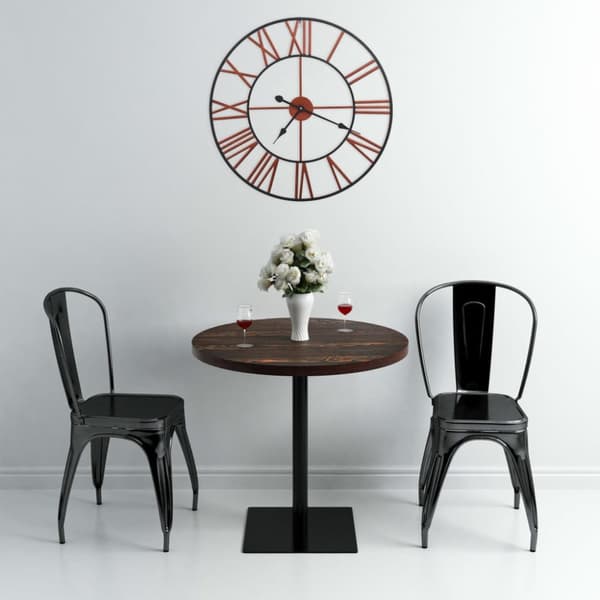 vægur 58 cm metal rød