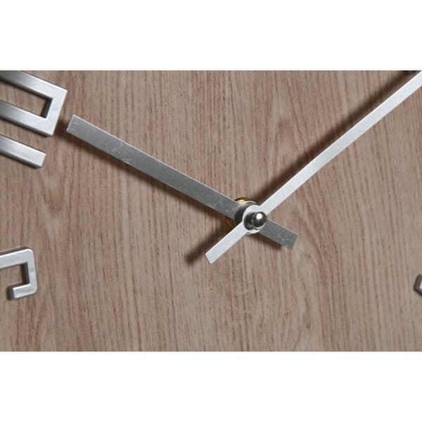 Väggklocka Home ESPRIT Vit Gyllene Silvrig PVC 30 x 4 x 30 cm (2 antal)